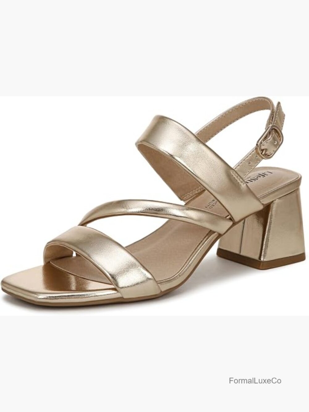 Strappy Platform Block Heel Sandals Slingback Ankle Strap Dressy